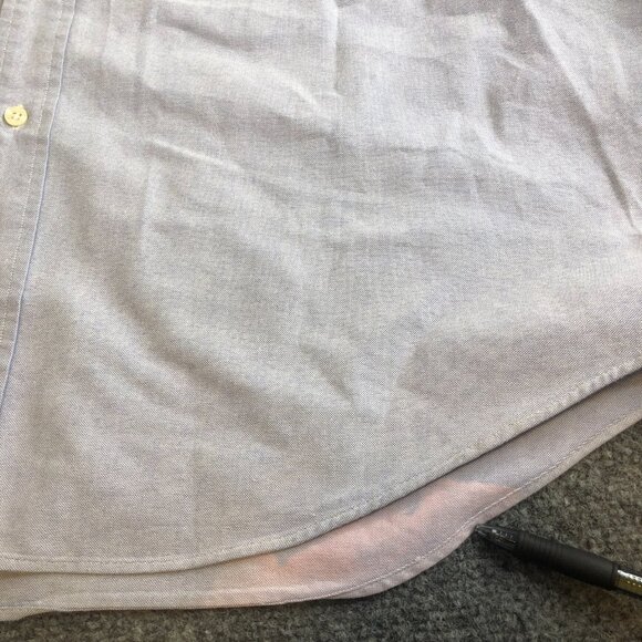 Polo Ralph Lauren Shirt Mens Large Blue Short Sleeve Blake Chambray Flesh Pony - Picture 8 of 13